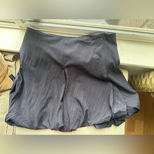 Vintage Y2K Gray Pinstripe Women's Balloon Skirt